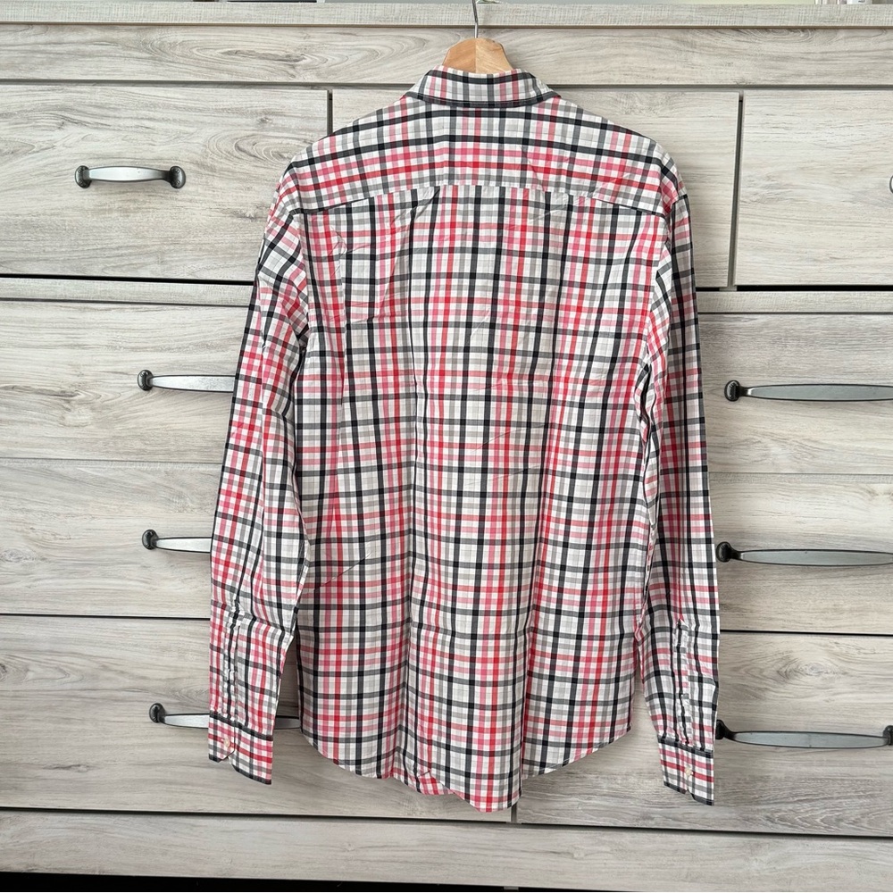 Lacoste Long Sleeve Plaid Slim Fit Shirt 100%
Cotton Men's Size 40 - Picture 2 of 10